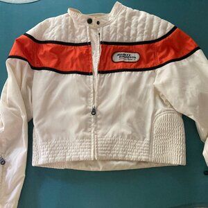 Harley-Davidson Womens Jacket - White with Orange stripe "Racing" edition
